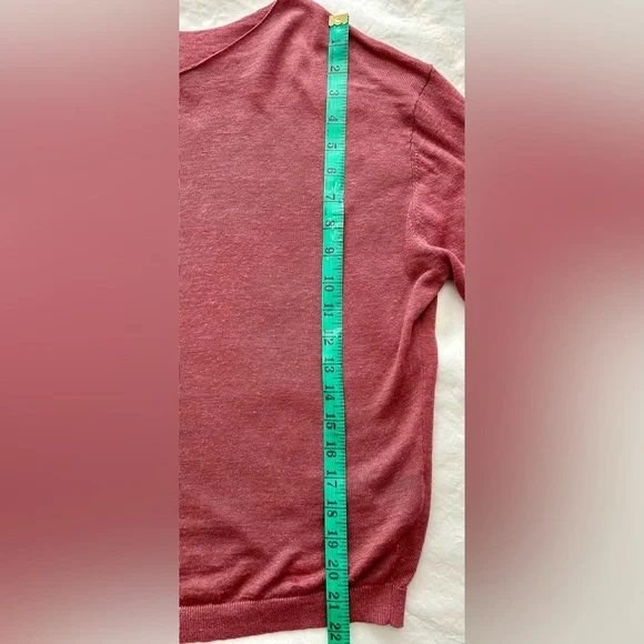 Massimo Dutti Linen Slub-Knit Sweater - Picture 9 of 10